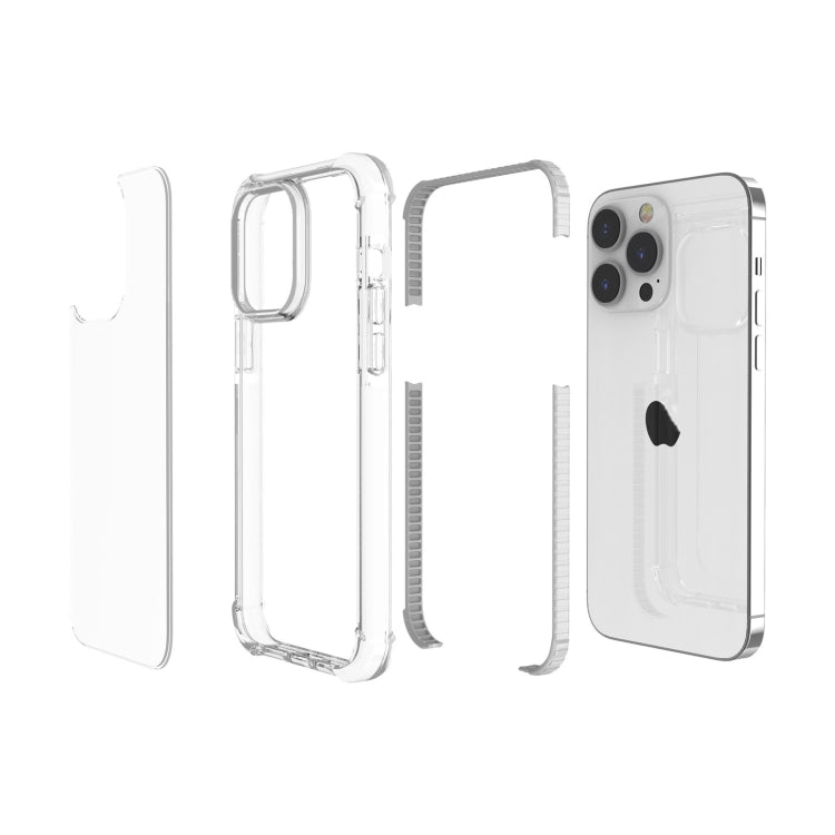 For iPhone 15 Pro Four-corner Shockproof TPU + Acrylic Phone Case(Transparent) - iPhone 15 Pro Cases by buy2fix | Online Shopping UK | buy2fix