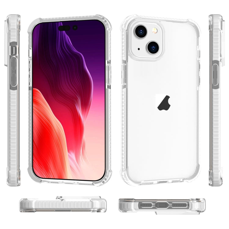 For iPhone 15 Plus Four-corner Shockproof TPU + Acrylic Phone Case(Transparent) - iPhone 15 Plus Cases by buy2fix | Online Shopping UK | buy2fix