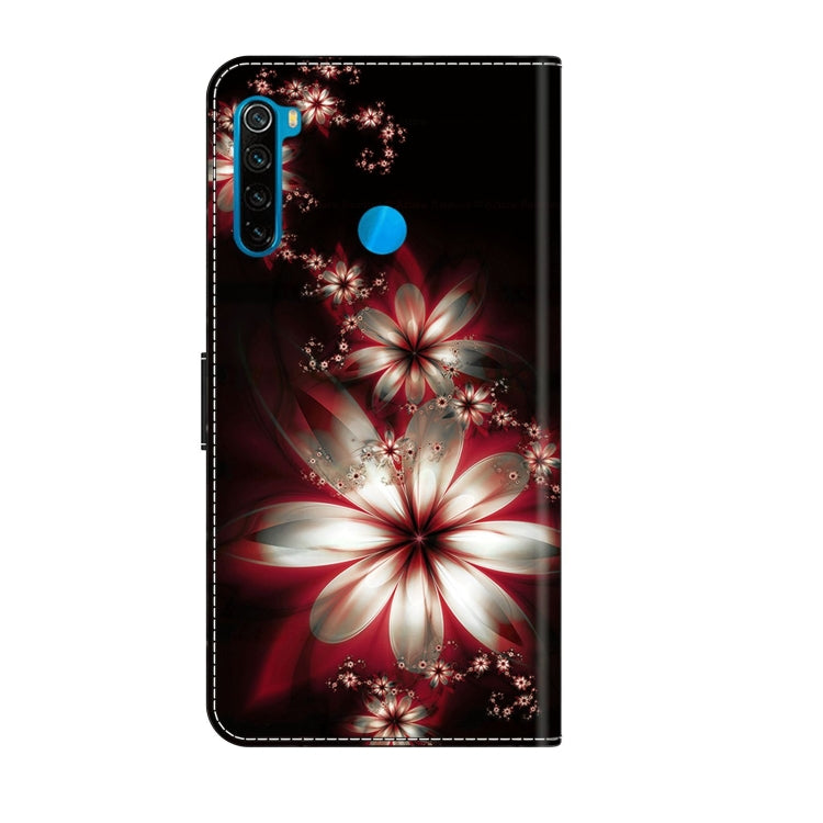 For Xiaomi Redmi Note 8T Crystal 3D Shockproof Protective Leather Phone Case(Fantastic Flower) - Xiaomi Cases by buy2fix | Online Shopping UK | buy2fix