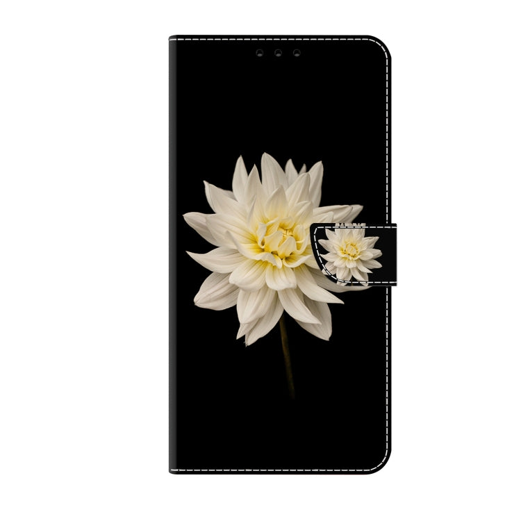 For Xiaomi Redmi Note 12 Pro Global Crystal 3D Shockproof Protective Leather Phone Case(White Flower) - Xiaomi Cases by buy2fix | Online Shopping UK | buy2fix