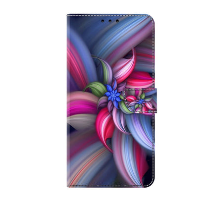 For Xiaomi 13 Lite Crystal 3D Shockproof Protective Leather Phone Case(Colorful Flower) - 13 Lite Cases by buy2fix | Online Shopping UK | buy2fix