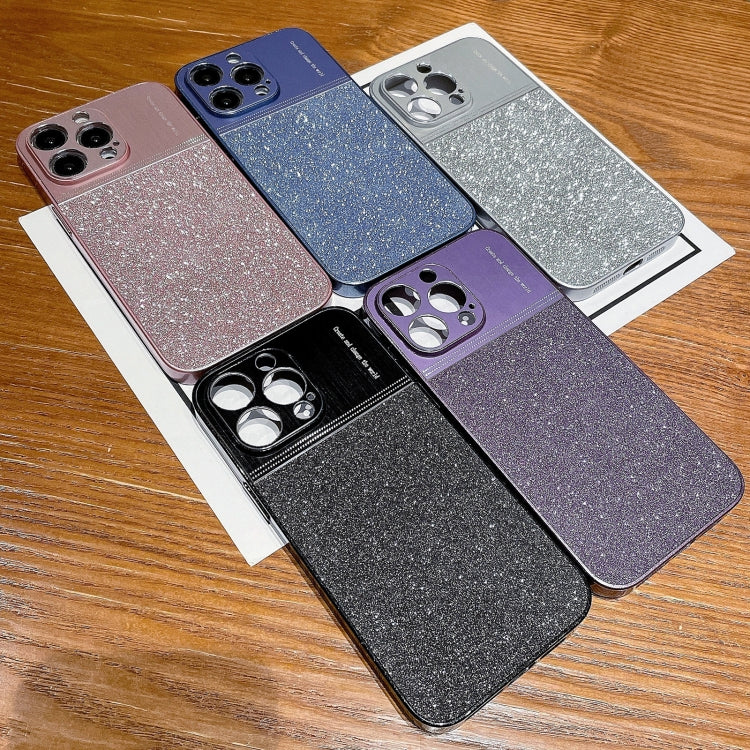 For iPhone 13 Pro Max Metallic Glitter Powder Shockproof Phone Case(Grey) - iPhone 13 Pro Max Cases by buy2fix | Online Shopping UK | buy2fix