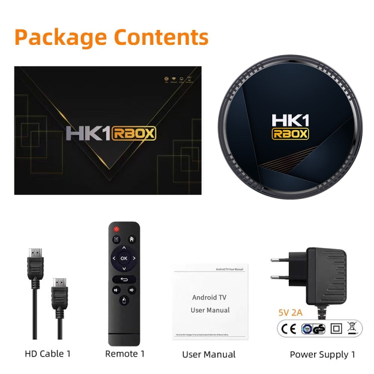 HK1RBOX H8-H618 Android 12.0 Allwinner H618 Quad Core Smart TV Box, Memory:4GB+64GB(EU Plug) - Allwinner H6 by buy2fix | Online Shopping UK | buy2fix