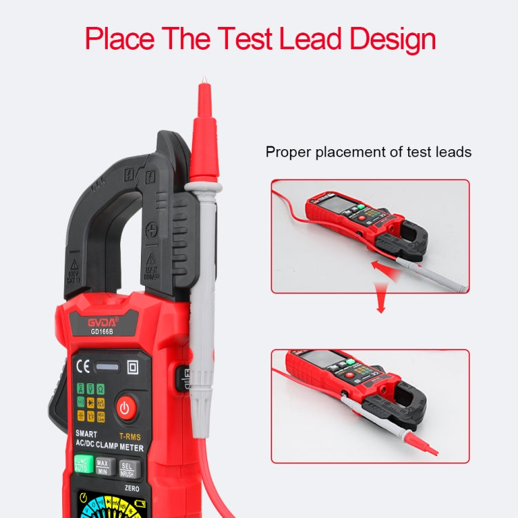 GVDA GD166B Digital Clamp Multimeter Supports DC - Digital Multimeter by GVDA | Online Shopping UK | buy2fix