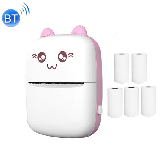 C9 Mini Bluetooth Wireless Thermal Printer With 5 Papers(Pink) - Printer by buy2fix | Online Shopping UK | buy2fix