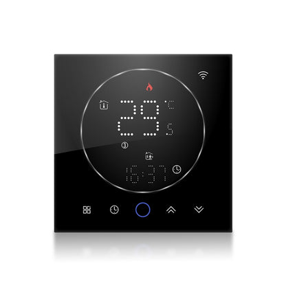BHT-008GCL 95-240V AC 5A Smart Home Boiler Heating LED Thermostat Without WiFi(Black) - Thermostat & Thermometer by buy2fix | Online Shopping UK | buy2fix