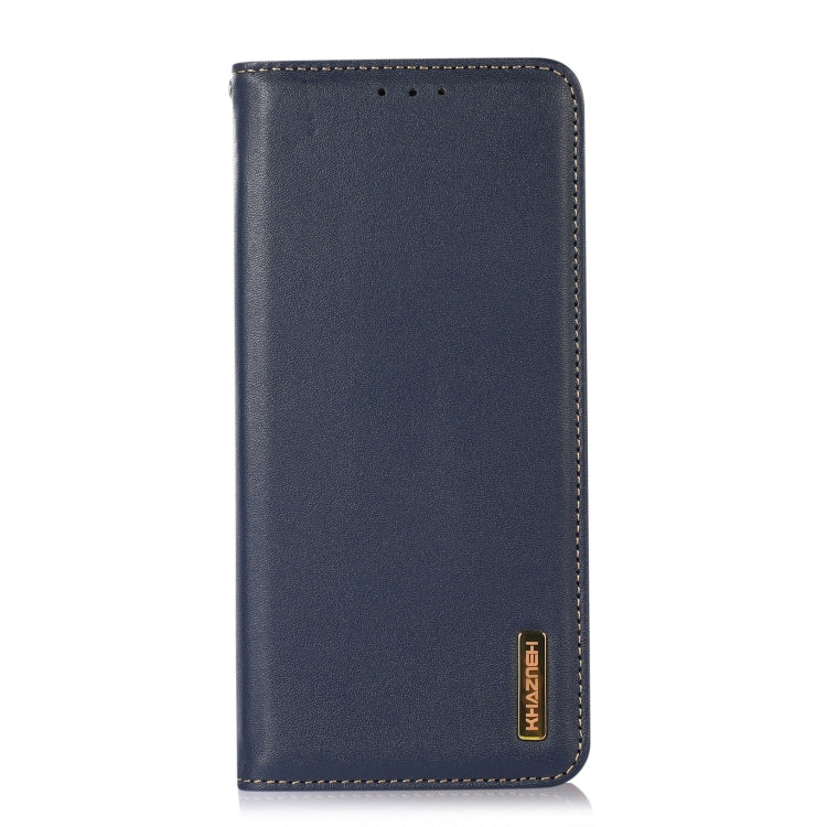 For Nokia G42 5G KHAZNEH Nappa Top Layer Cowhide Leather Phone Case(Blue) - Nokia Cases by buy2fix | Online Shopping UK | buy2fix