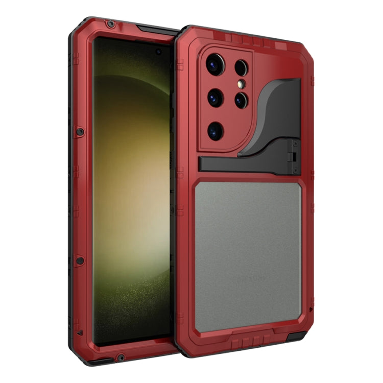 For Samsung Galaxy S23 Ultra 5G RedPepper Wolf 360 Full Body Rugged IP68 Waterproof Phone Case(Red) - Galaxy S23 Ultra 5G Cases by RedPepper | Online Shopping UK | buy2fix