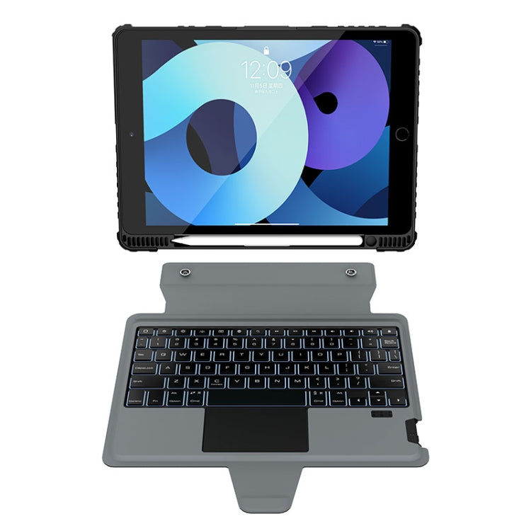 For iPad 10.2 2019/2020/2021 Nillkin Bumper Combo Keyboard Case with Backlight - Universal by NILLKIN | Online Shopping UK | buy2fix