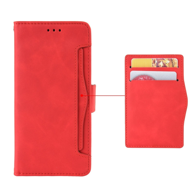 For HTC U23 / U23 Pro Skin Feel Calf Texture Card Slots Leather Phone Case(Red) - HTC by buy2fix | Online Shopping UK | buy2fix