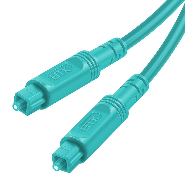 8m EMK OD4.0mm Square Port to Square Port Digital Audio Speaker Optical Fiber Connecting Cable(Sky Blue) - Audio Optical Cables by EMK | Online Shopping UK | buy2fix