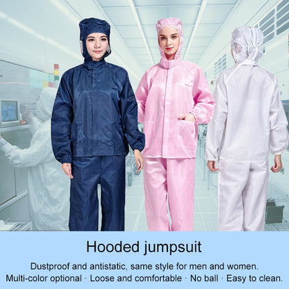 Striped Anti-static Split Hood Dust-proof Work Suit, Size:XXL(Pink) - Protective Clothing by buy2fix | Online Shopping UK | buy2fix