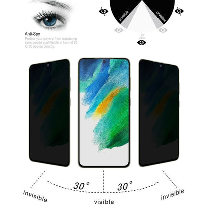 For Samsung Galaxy S21 FE 5G 25pcs Flat Surface Privacy Tempered Glass Film - Galaxy Tempered Glass by buy2fix | Online Shopping UK | buy2fix
