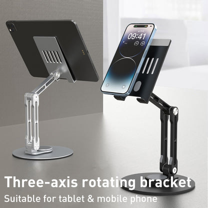 R-JUST HZ40 Mechanical Lift Tablet Desktop Stand(Silver) - Desktop Holder by R-JUST | Online Shopping UK | buy2fix