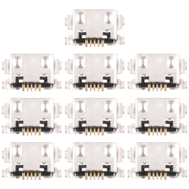 For Samsung Galaxy A12 Nacho SM-A127 10 PCS Charging Port Connector - Single Tail Connector by buy2fix | Online Shopping UK | buy2fix