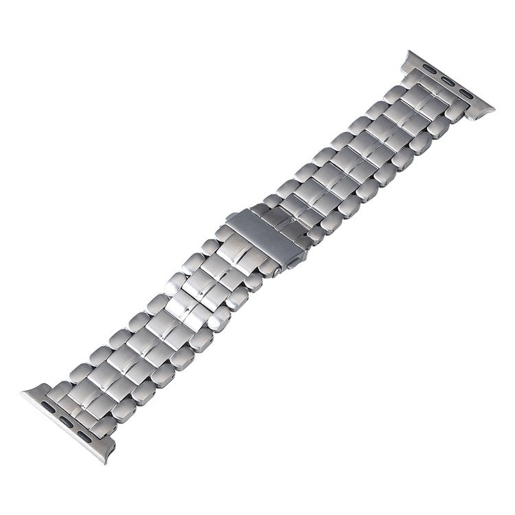 For Apple Watch Series 5 40mm Five Beads Titanium Steel Watch Band(Silver) - Watch Bands by buy2fix | Online Shopping UK | buy2fix