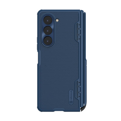 For Samsung Galaxy Z Fold5 NILLKIN Frosted Fold PC + TPU Phone Case with Holder(Blue) - Galaxy Z Fold5 Cases by NILLKIN | Online Shopping UK | buy2fix