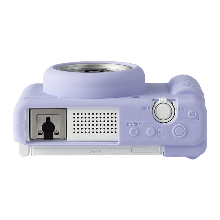 For Sony ZV-1F / ZV1 M2 Soft Silicone Protective Case(Purple) - Protective Case by buy2fix | Online Shopping UK | buy2fix