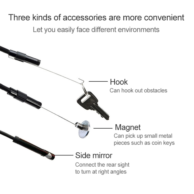 AN97 Waterproof Micro USB Endoscope Snake Tube Inspection Camera for Parts of OTG Function Android Mobile Phone, with 6 LEDs, Lens Diameter:5.5mm(Length: 1m) - Consumer Electronics by buy2fix | Online Shopping UK | buy2fix