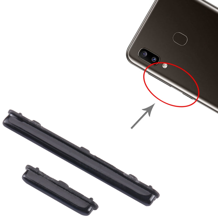 For Samsung Galaxy A30s SM-A307 10pcs Power Button + Volume Control Button(Black) - Home key & Side Key by buy2fix | Online Shopping UK | buy2fix