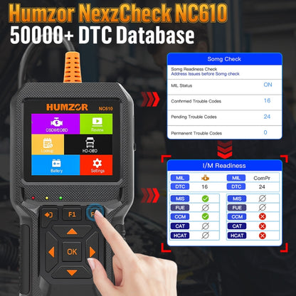 HUMZOR NexzCheck NC610 Car / Truck Code Reader OBD2 Diagnostic Scan Tool(Black) - Code Readers & Scan Tools by buy2fix | Online Shopping UK | buy2fix