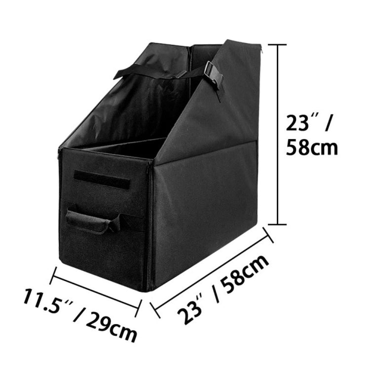 Oxford Cloth Car Trunk Folding Bicycle Storage Box with Dust Cover(Black) - Stowing Tidying by buy2fix | Online Shopping UK | buy2fix