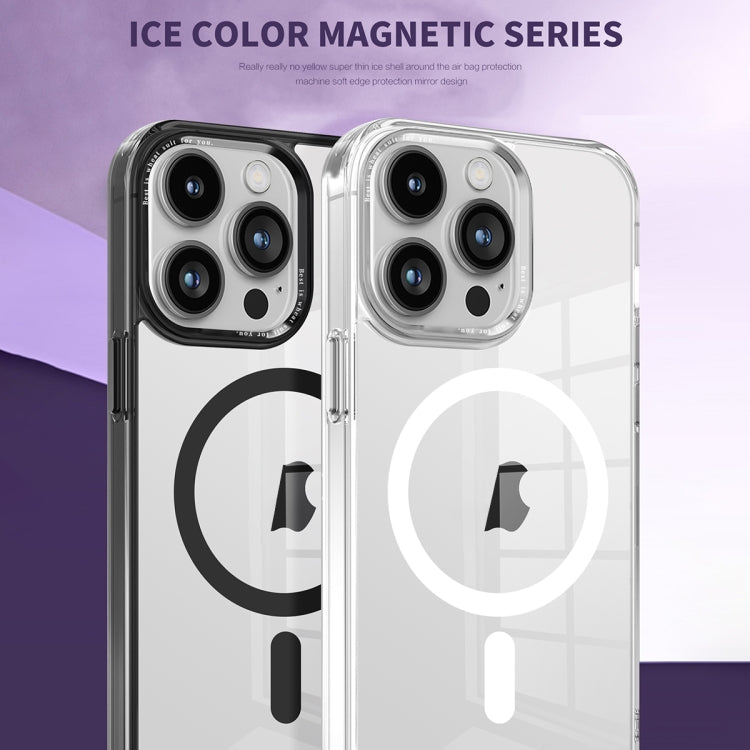 For iPhone 13 Pro Max Ice Color Magnetic Series PC + Acrylic Magsafe Phone Case(Pink) - iPhone 13 Pro Max Cases by buy2fix | Online Shopping UK | buy2fix