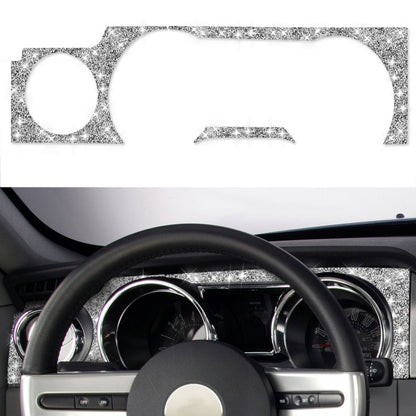 For Ford Mustang 2005-2009 Car Dashboard Frame Diamond Decorative Sticker, Left Drive - Car Interior Mouldings by buy2fix | Online Shopping UK | buy2fix