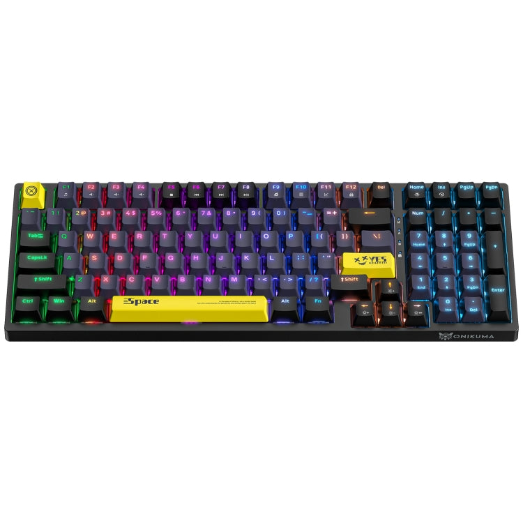 ONIKUMA G38 98 Keys RGB Lighting Wired Mechanical Keyboard, Type:Brown Switch(Black) - Wired Keyboard by ONIKUMA | Online Shopping UK | buy2fix