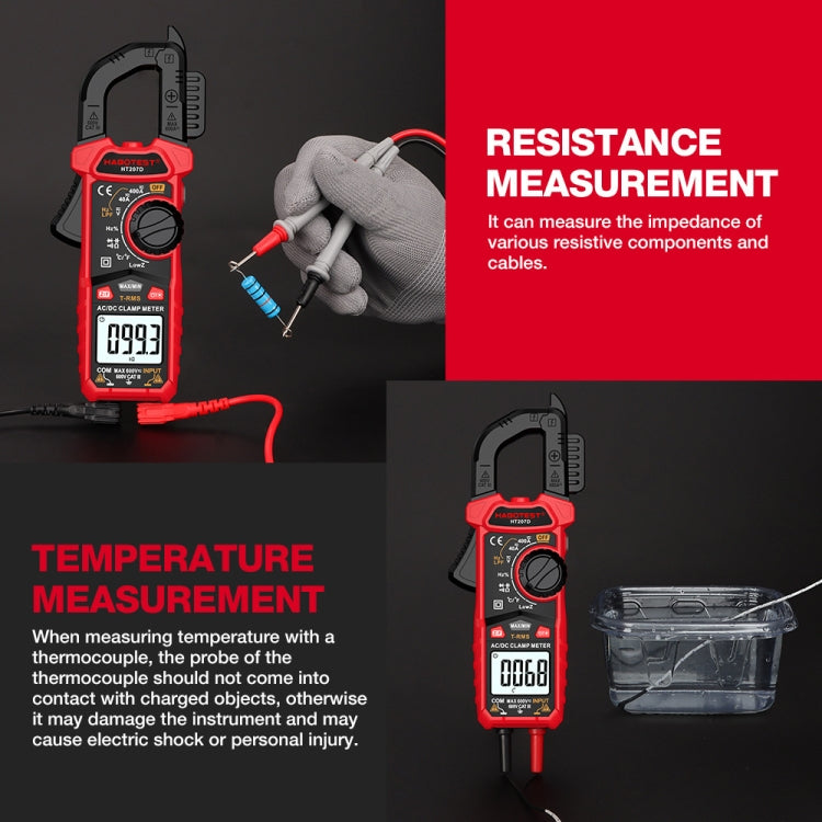 HABOTEST HT207B Multifunctional Digital Clamp Multimeter - Digital Multimeter by HABOTEST | Online Shopping UK | buy2fix