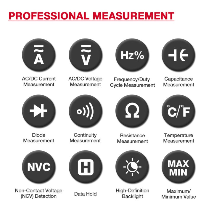 HABOTEST HT207B Multifunctional Digital Clamp Multimeter - Digital Multimeter by HABOTEST | Online Shopping UK | buy2fix