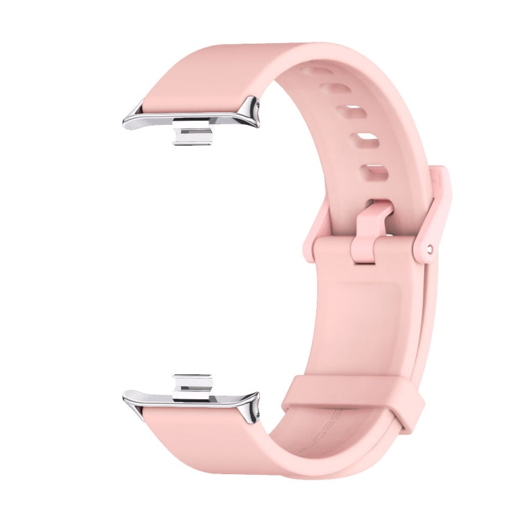 For Xiaomi Smart Band 9 Pro / 8 Pro Mijobs Silicone Breathable Watch Band(Pink Silver) - Watch Bands by MIJOBS | Online Shopping UK | buy2fix