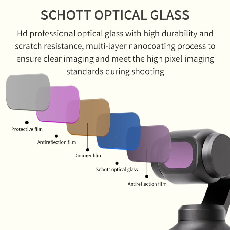 For DJI OSMO Pocket 3 JSR CB Series Camera Lens Filter, Filter:3 in 1 CPL ND8/16 - Lens Accessories by JSR | Online Shopping UK | buy2fix