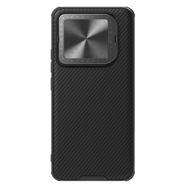 For Xiaomi 14 Pro NILLKIN Black Mirror Prop CD Texture Mirror Phone Case(Black) - 14 Pro Cases by NILLKIN | Online Shopping UK | buy2fix