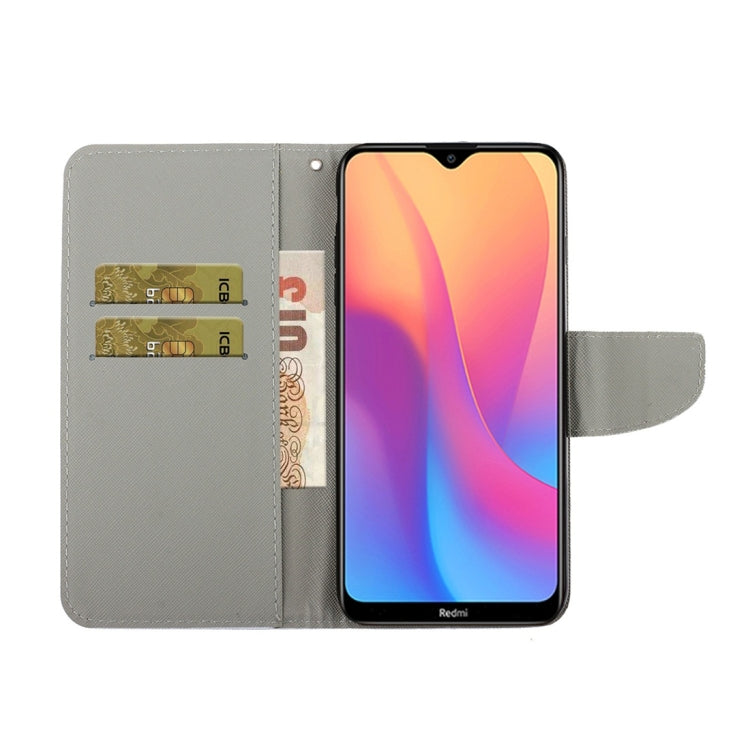 For Xiaomi Redmi 9A 3D Colored Drawing Horizontal Flip PU Leather Case with Holder & Card Slots & Wallet(Red Mouth Cat) - Xiaomi Cases by buy2fix | Online Shopping UK | buy2fix