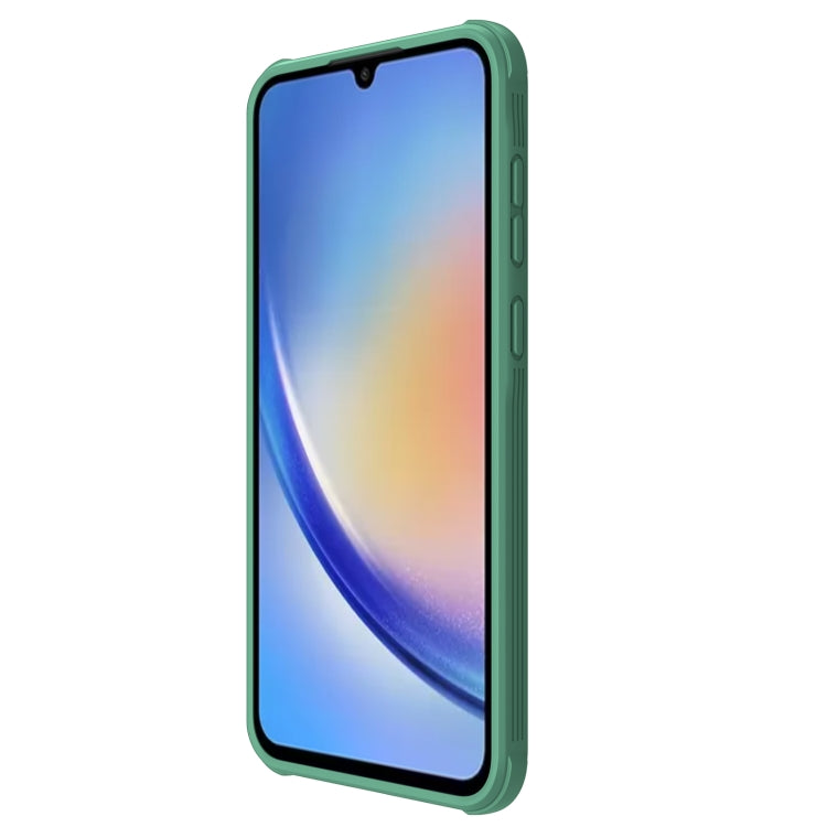 For Samsung Galaxy A35 NILLKIN Black Mirror Pro Series Camshield PC Phone Case(Green) - Galaxy Phone Cases by NILLKIN | Online Shopping UK | buy2fix