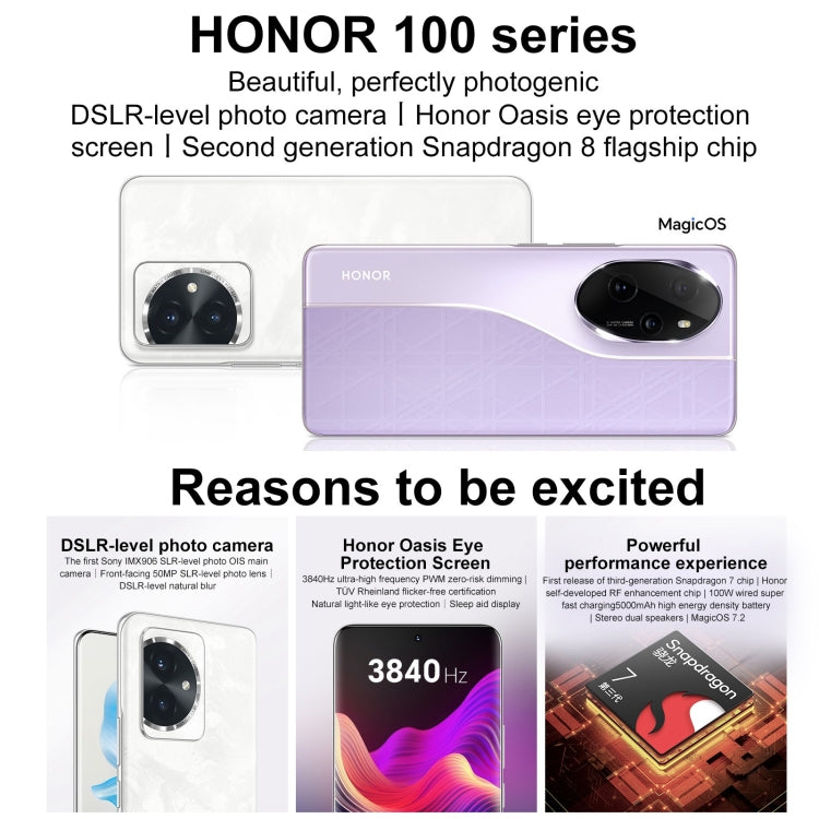 Honor 100, 16GB+512GB, Screen Fingerprint Identification, 6.7 inch MagicOS 7.2 Snapdragon 7 Gen 3 Octa Core up to 2.63GHz, Network: 5G, NFC, OTG, Support Google Play(Black) - Honor by Huawei | Online Shopping UK | buy2fix