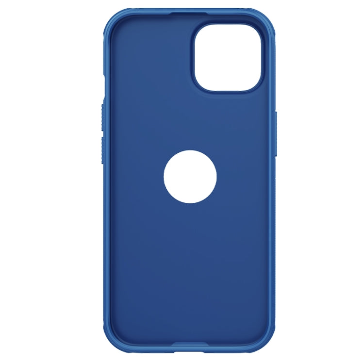 For iPhone 15 NILLKIN Super Frosted Shield Pro Phone Protective Case With LOGO Cutout(Blue) - iPhone 15 Cases by NILLKIN | Online Shopping UK | buy2fix