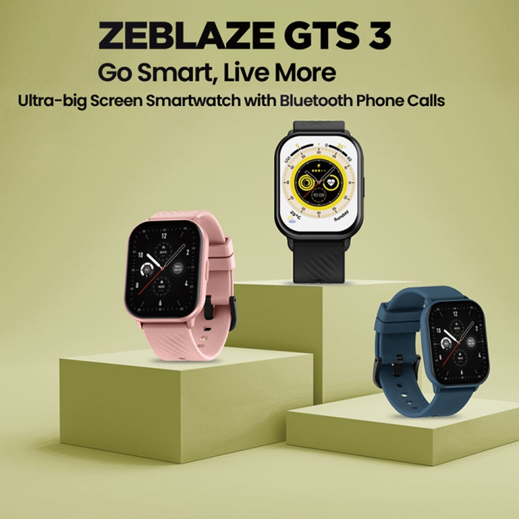 Zeblaze GTS 3 2.03 inch IP68 Waterproof Smart Bluetooth Call Watch(Black) - Smart Watches by Zeblaze | Online Shopping UK | buy2fix