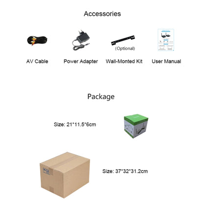 Measy AV230-2 2.4GHz Set-top Box Wireless Audio / Video Transmitter + 2 Receiver, Transmission Distance: 300m, AU Plug - Consumer Electronics by Measy | Online Shopping UK | buy2fix