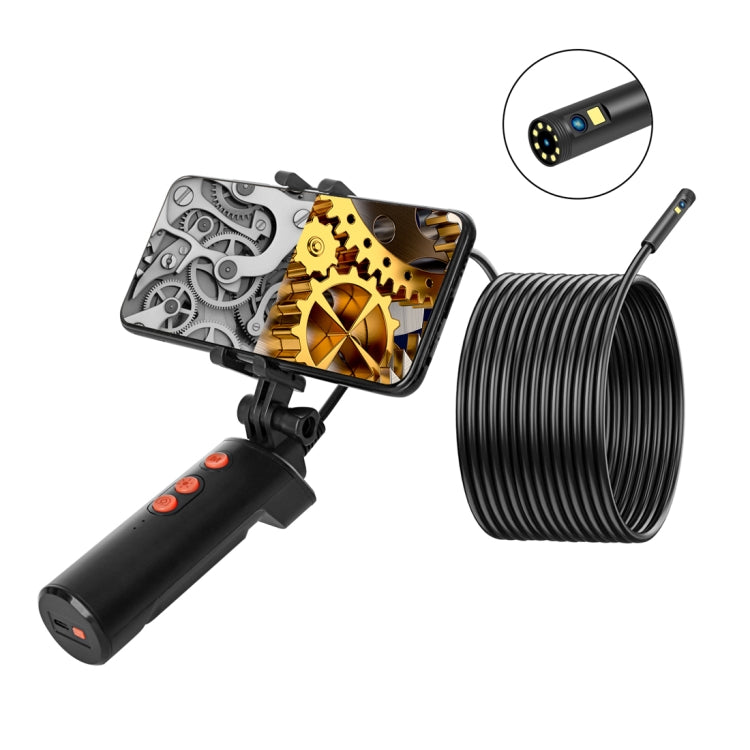 F280 1080P IP68 Waterproof Dual Camera WiFi Digital Endoscope, Length:5m Hard Cable(Black) - Consumer Electronics by buy2fix | Online Shopping UK | buy2fix