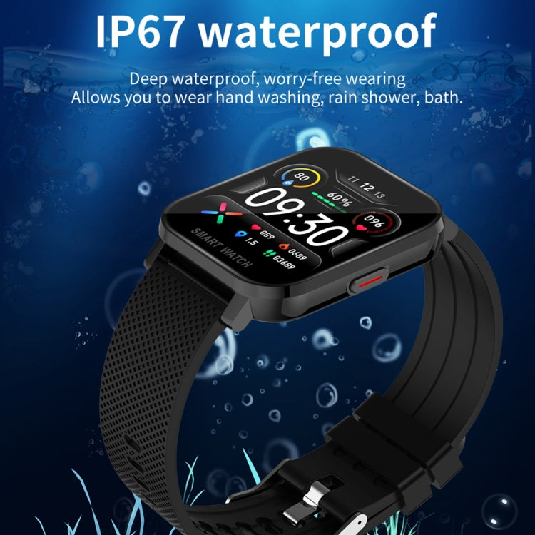 MT28 1.54 inch TFT Screen IP67 Waterproof Business Sport Silicone Strip Smart Watch, Support Sleep Monitor / Heart Rate Monitor / Blood Pressure Monitoring(Blue) - Smart Wear by buy2fix | Online Shopping UK | buy2fix