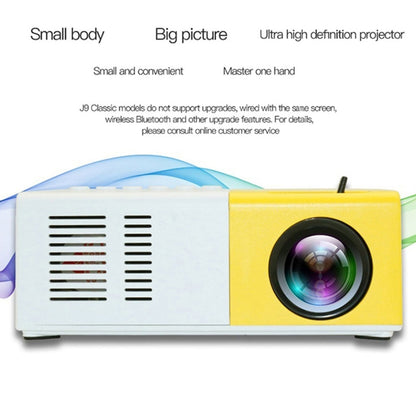 J9 1920x1080P 15 ANSI Portable Home Theater Mini LED HD Digital Projector, Basic Version, AU Plug(Black White) - Consumer Electronics by buy2fix | Online Shopping UK | buy2fix