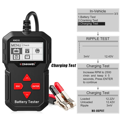 KONNWEI KW210 Car Battery Test Battery Capacity Resistance Battery Detector - Code Readers & Scan Tools by KONNWEI | Online Shopping UK | buy2fix