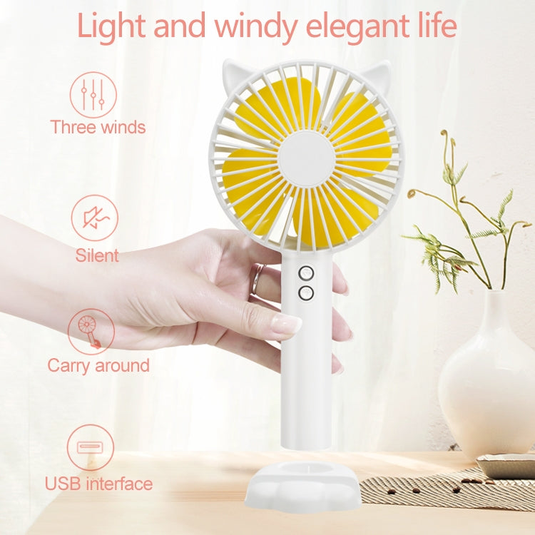 N10 Multi-function Handheld Desktop Holder Electric Fan, with 3 Speed Control (White) - Consumer Electronics by buy2fix | Online Shopping UK | buy2fix