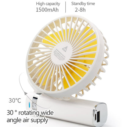 S2 Portable Foldable Handheld Electric Fan, with 3 Speed Control & Night Light (Mint Green) - Consumer Electronics by buy2fix | Online Shopping UK | buy2fix