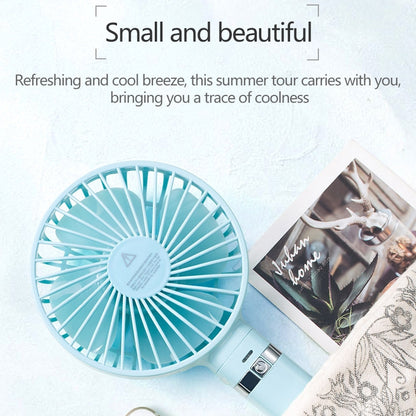 S2 Portable Foldable Handheld Electric Fan, with 3 Speed Control & Night Light (Mint Green) - Consumer Electronics by buy2fix | Online Shopping UK | buy2fix