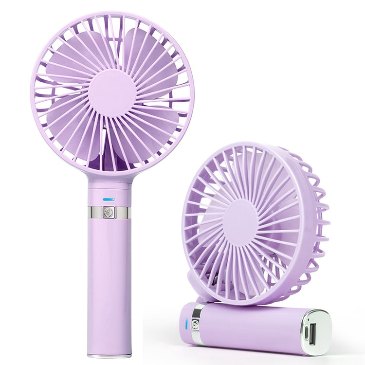 S2 Portable Foldable Handheld Electric Fan, with 3 Speed Control & Night Light (Purple) - Consumer Electronics by buy2fix | Online Shopping UK | buy2fix