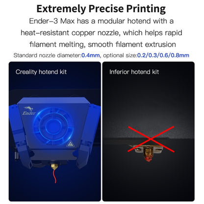 CREALITY Ender-3 Max Smart Sensor Dual Cooling Fans DIY 3D Printer, Print Size : 30 x 30 x 34cm, UK Plug - 3D Printer by Creality | Online Shopping UK | buy2fix