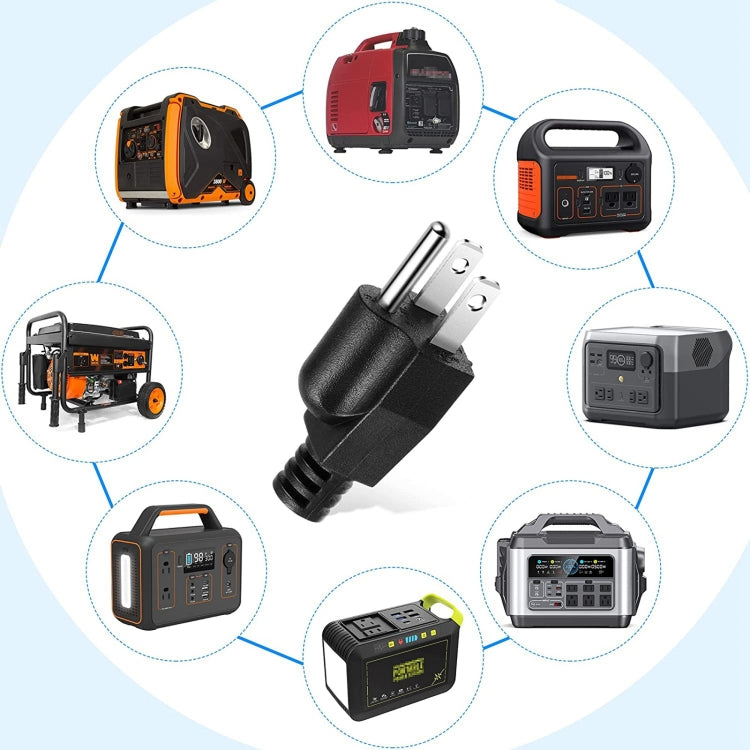 US Plug Male AC Wall Universal Travel Power Socket Plug Adapter (Black) - Consumer Electronics by buy2fix | Online Shopping UK | buy2fix